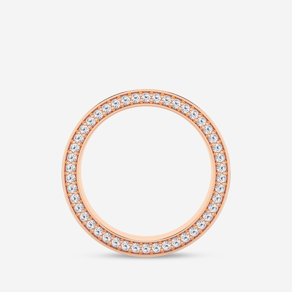 Additional Image 1 for  7/8 ctw Round Lab Grown Diamond 7mm Satin Finish Flat Eternity Band